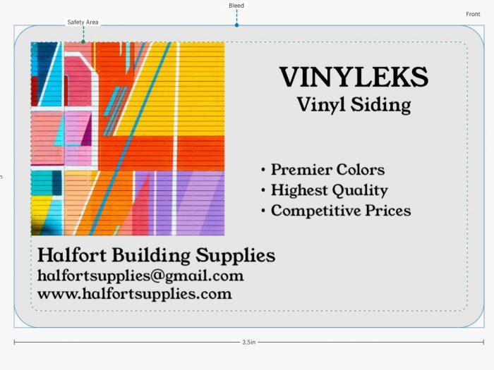 24-Inch Vinyl Siding Sample – Durability, Wide Color Options, - Image 4