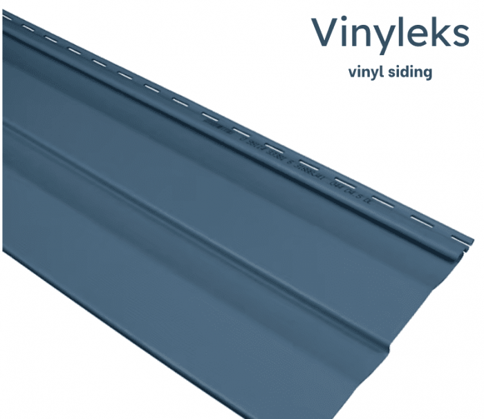 dark blue vinyl siding