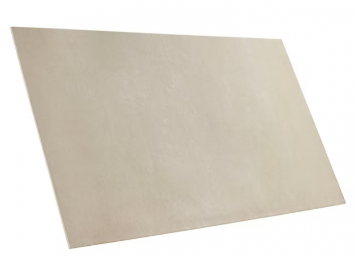 A plain white sheet on a white background.