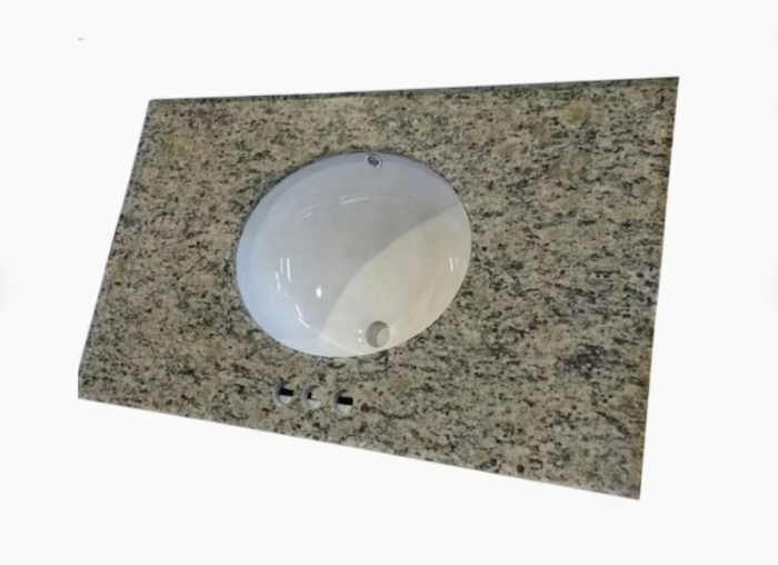 Granite Tropical Gray Vanity Top with Under-Mount Sink - Image 3