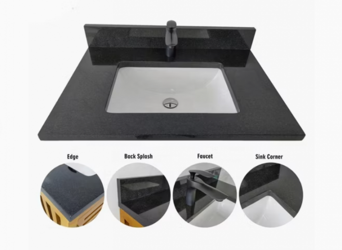 A bathroom sink display with various styles and designs.