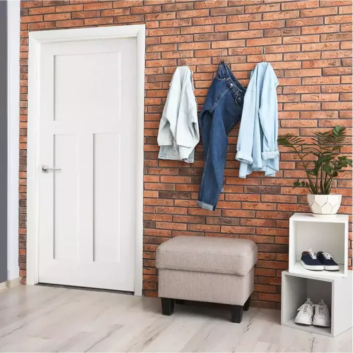 Single White Primed Molded Interior Door – Solid Core, Pre-Hung with Flat Jamb, No Casing - Image 3