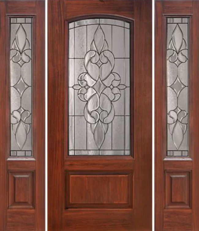 Arch-Lite Fiberglass Entry Door with Sidelites
