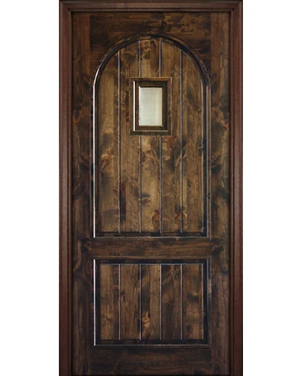 V-Grooved Circle Panel door with Speakeasy